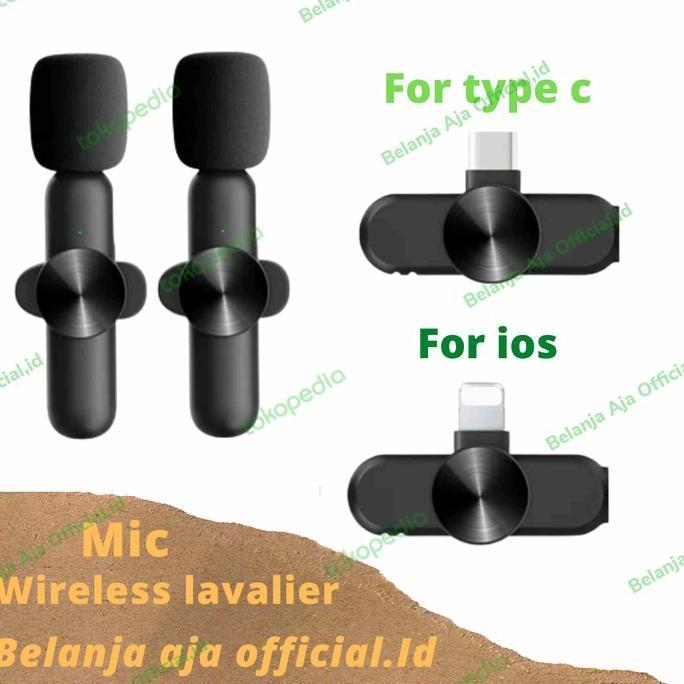NEW MIC WIRELESS CLIP ON SMARTPHONE MICROPHONE LAVALIER YOUTUBER VLOGGER ORI