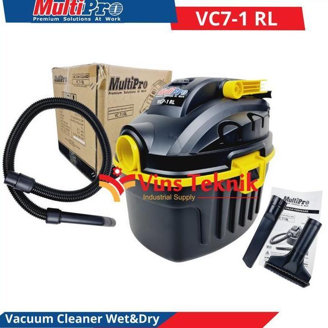 PROMO DISKON - MULTIPRO VC7-1 RL Vacuum Cleaner Penghisap Debu Basah Dan Kering VC7 1 RL