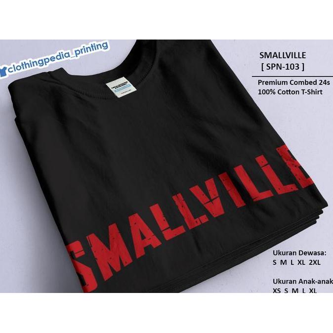 Kaos Baju Smallville Logo Superman T-Shirt
