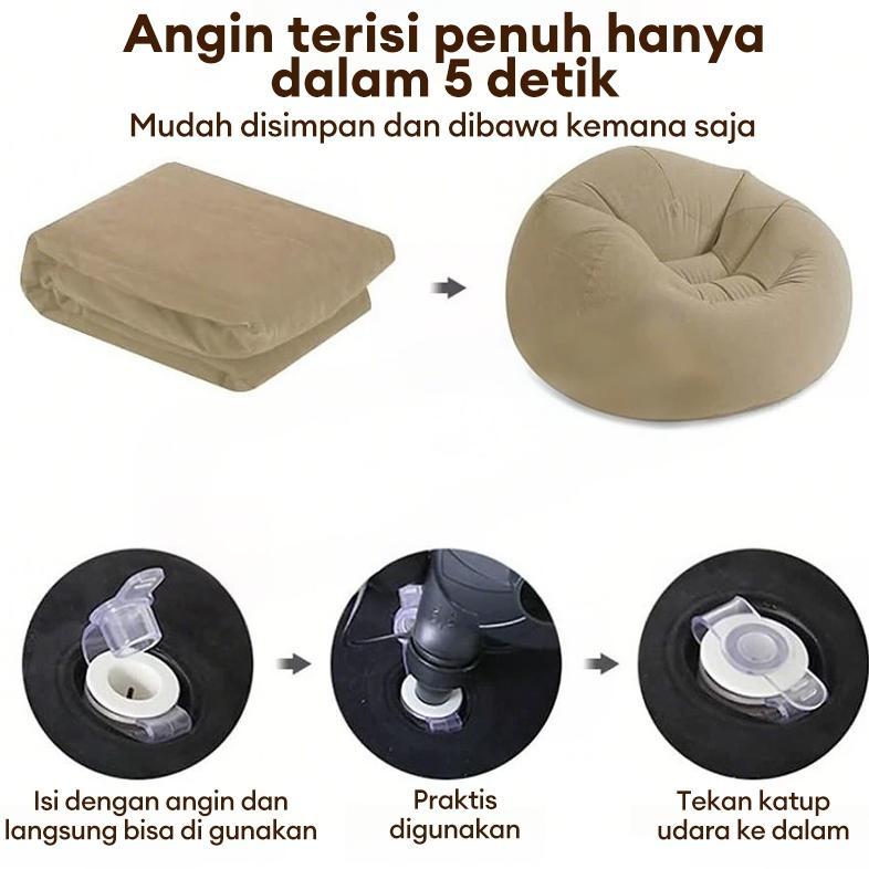 PROMO [Promo] Bean Bag Dewasa Single Sofa Minimalis Sofa Millenial Bean Bag Portabel Sofa Santai Ang