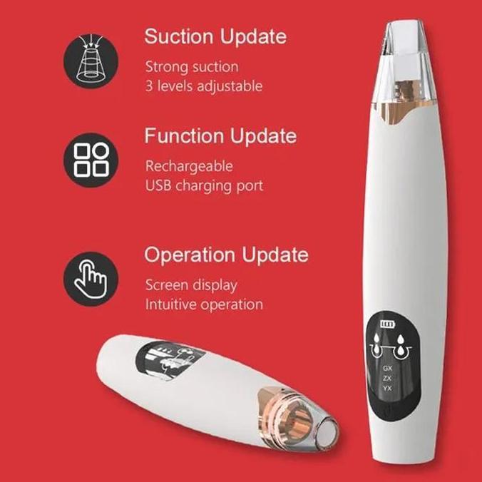 READY Alat Penyedot Dan Pembersih Komedo Wajah - Alat Facial Blackhead Remover Vacuum Suction Facial