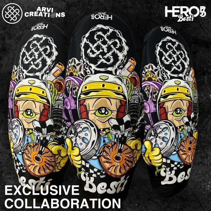NEW SARUNG JOK ARVICREATIONS X HERO57 BESTI FOREVER BESTI ANTI CAKAR KUCING & AIR MOTOR ORI