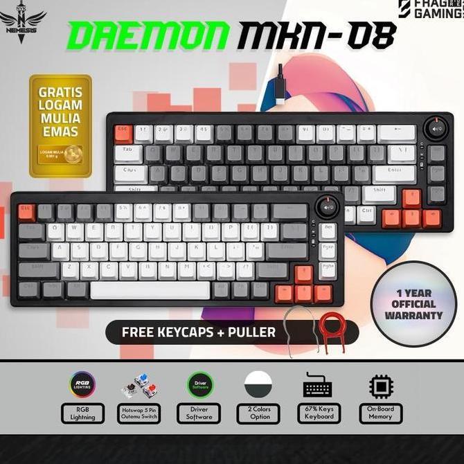 TERMURAH - NYK MKN08 Keyboard Mechanical NYK Nemesis DAEMON MKN-08 MKN 08