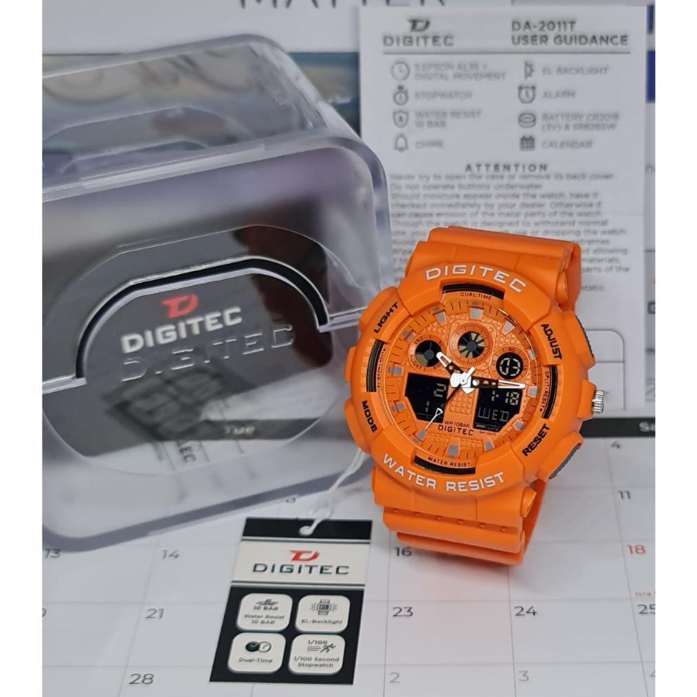 PREMIUM Jam Tangan Pria ORI DIGITEC DG 2011 / DG-2011T / DG 2011T / DA 2011 Original Watch Digital A