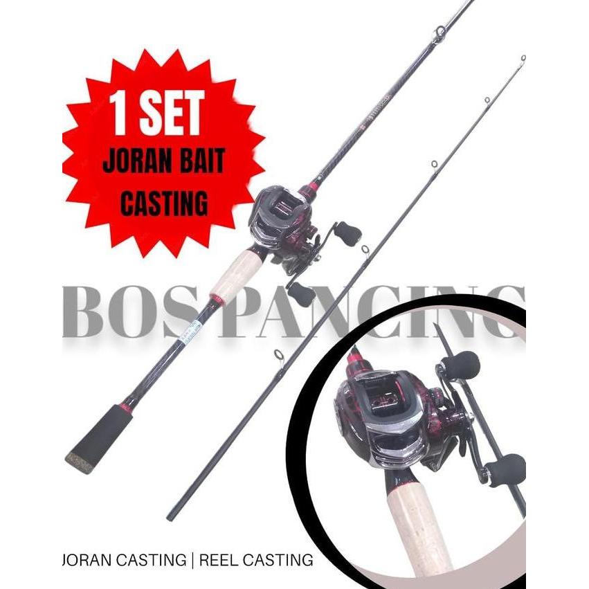 TERMURAH - Joran Set Bait Casting 602