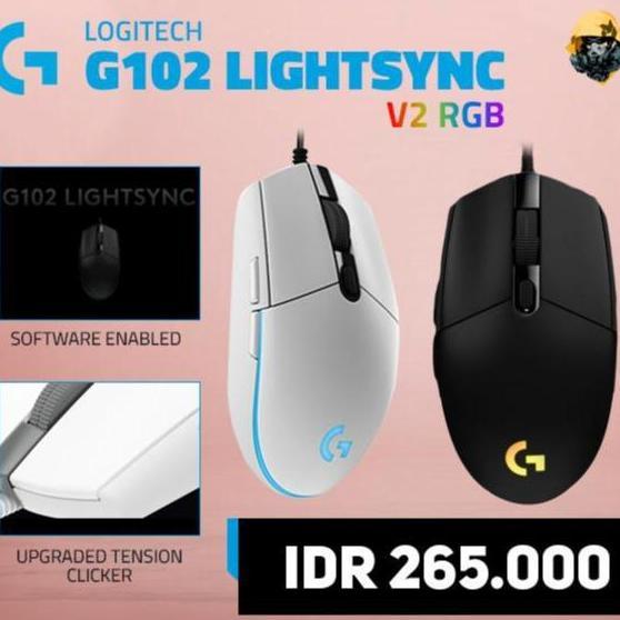 Logitech G102 Prodigy Lightsync RGB V2 - White / Black Edition