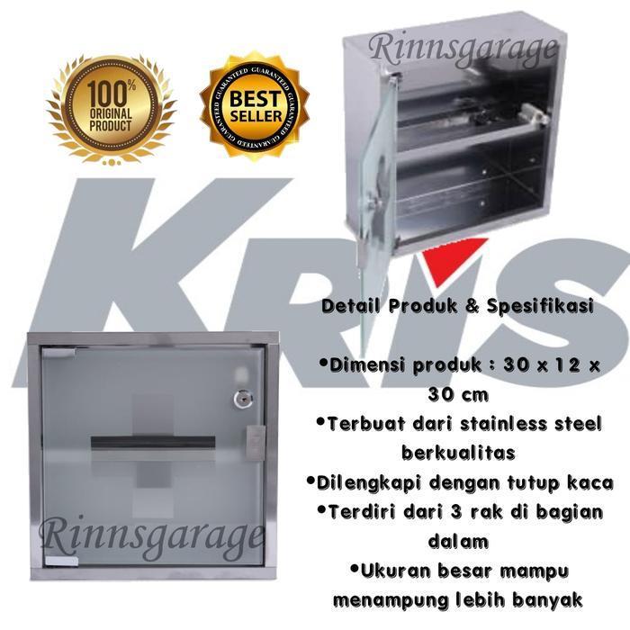 Lemari obat/kotak p3k dinding transparan