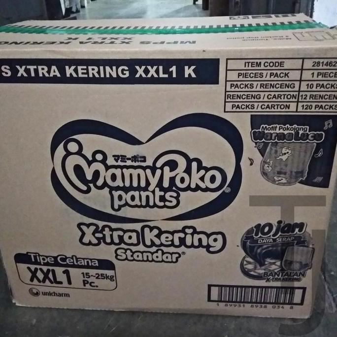 NEW MAMYPOKO PANTS XXL, 1 KARTON 120 PACKS ORI