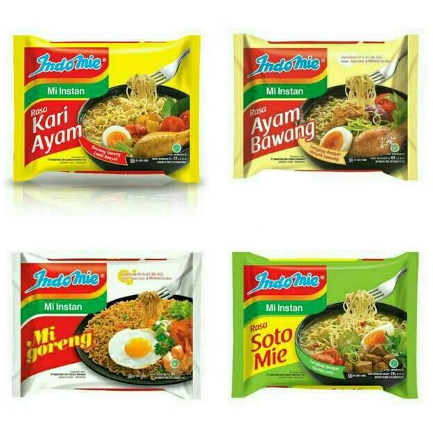 NEW INDOMIE GORENG, AYAM BAWANG, KARI AYAM, SOTO MIE [1 DUS] ORI