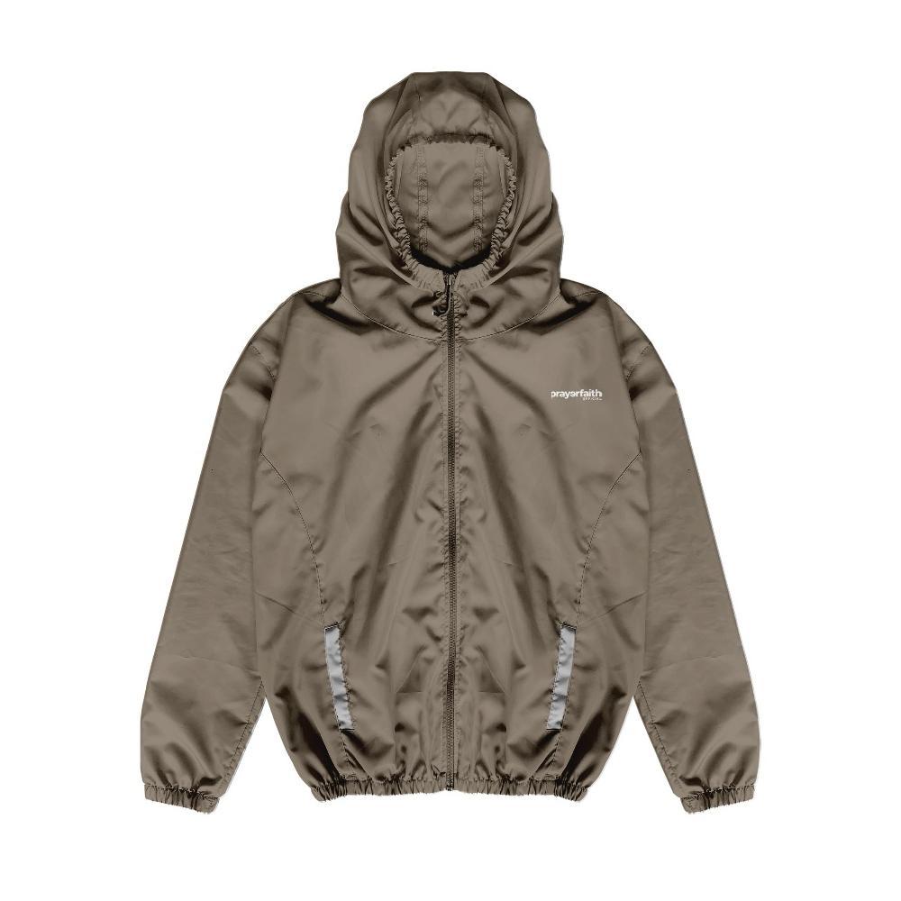 Hemat Prayerfaith - Jacket Parasut Pria Waterproof Hoodie Jumbo Outdoor Keren