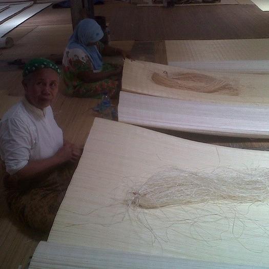 Lampit Rotan Handmade uk. 140x200 cm, Tikar Rotan Kalimantan