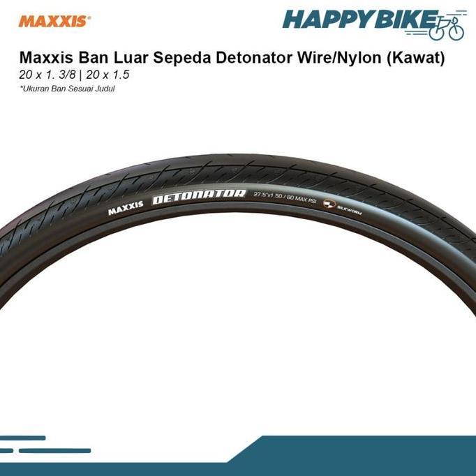 MAXXIS Tire Ban Luar Sepeda Lipat BMX Detonator 20 x 1.50 Nylon