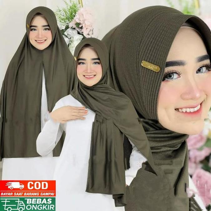 Paket Hemat 3 pcs 55rb  Jilbab Pashmina Dubai Oval Pet Jersey Pasmina Instan Dubai Jersey - Kerudung
