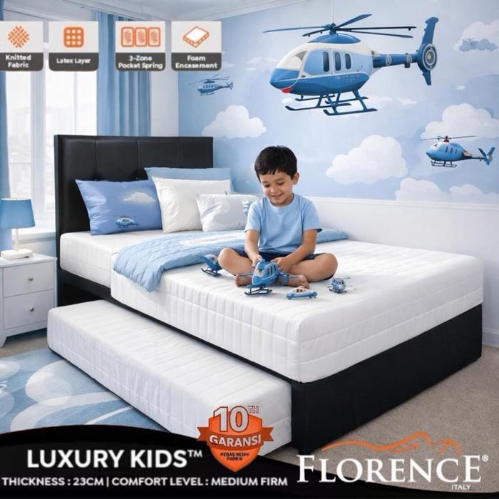 Springbed Sorong Florence Luxury Kids Matras Florence Luxury Kids Bed Dorong 2in1 Springbed Sorong 2
