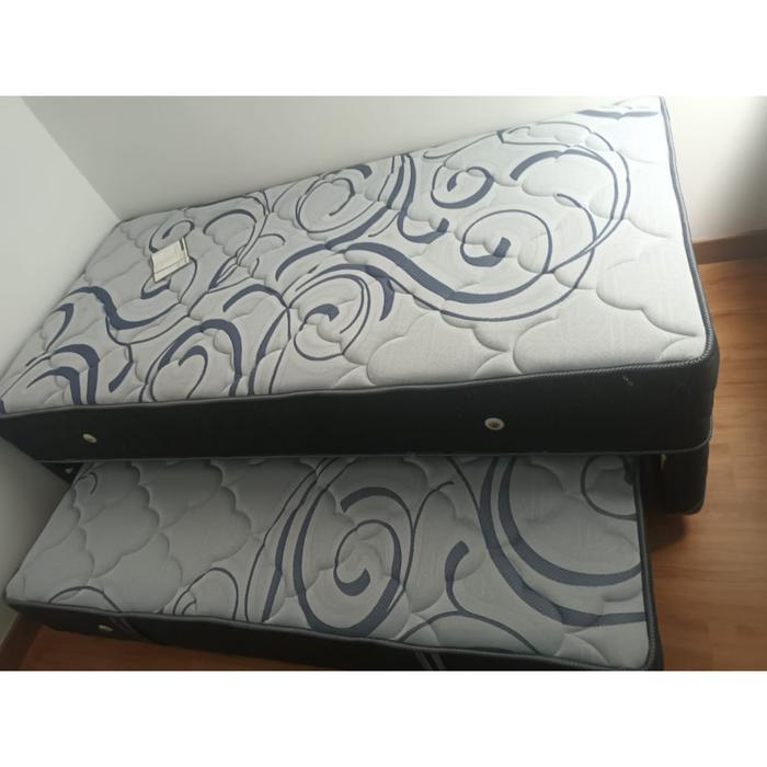 kasur springbed central deluxe 2 in 1 ukuran 120 x 200 Full set