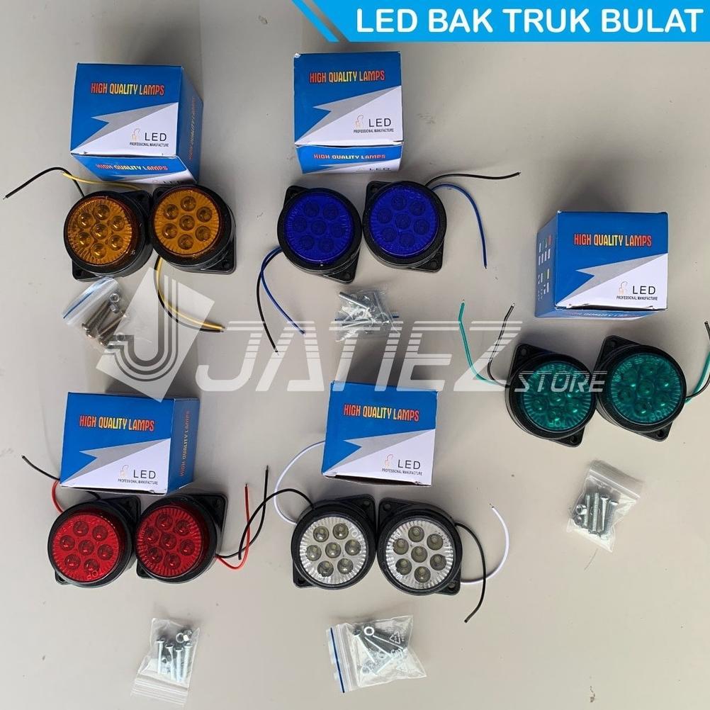 Murah  Lampu Led Bak Truk Dny 90 Bulat 24 Volt
