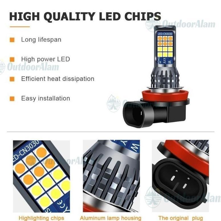 Harga Miring Lampu Led Mobil  Foglamp Led Mobil 2Pcs Lampu Led Mobil H4 Super Terang Lampu Led Putih