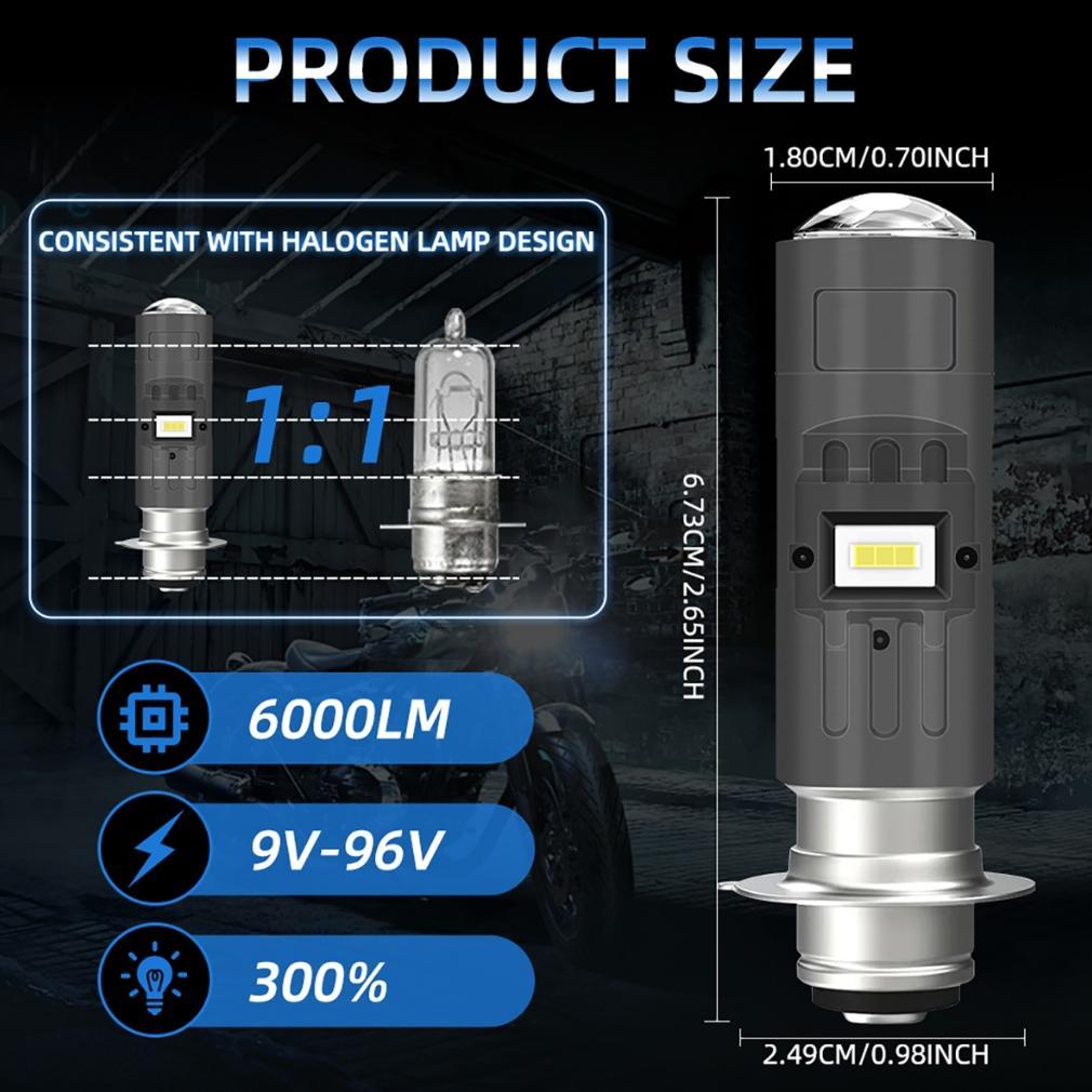 Tahan Lama Lampu Led Laser Cod H6 Tinggi Dan Rendah, Lampu Led Motor H4 H6 Ultra-Terang Berkualitas 