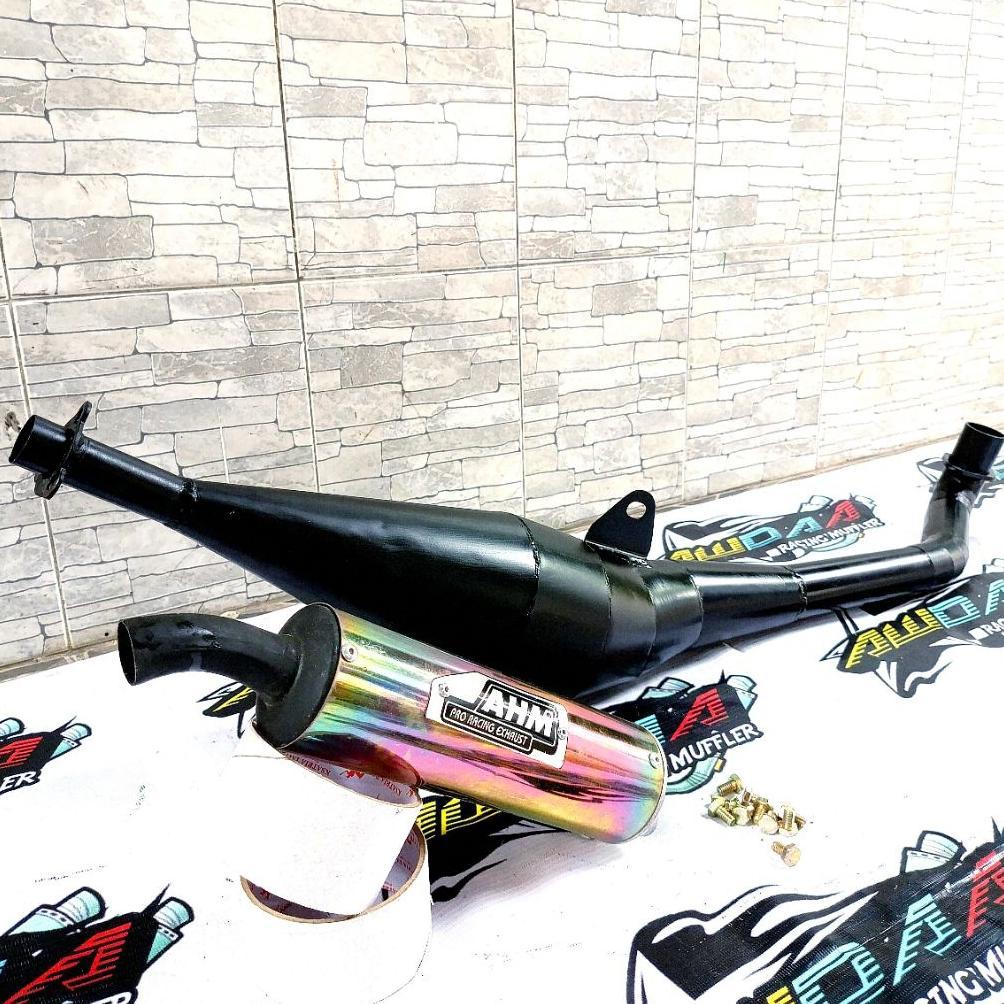 Grade Ori Knalpot Fiz R Pernis Ahm Hitam Carbon Pelangi Crom Motor Fizr 2Tak Racing
