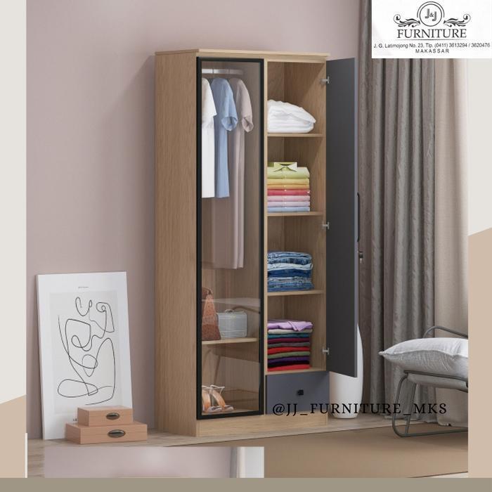 lemari pakaian minimalis 2 pintu lemari minimalis