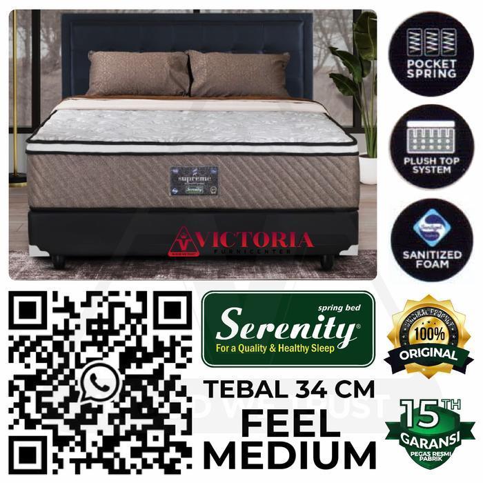 Serenity Elite Supreme 200 x 200 200x200 Matras Kasur Only Springbed