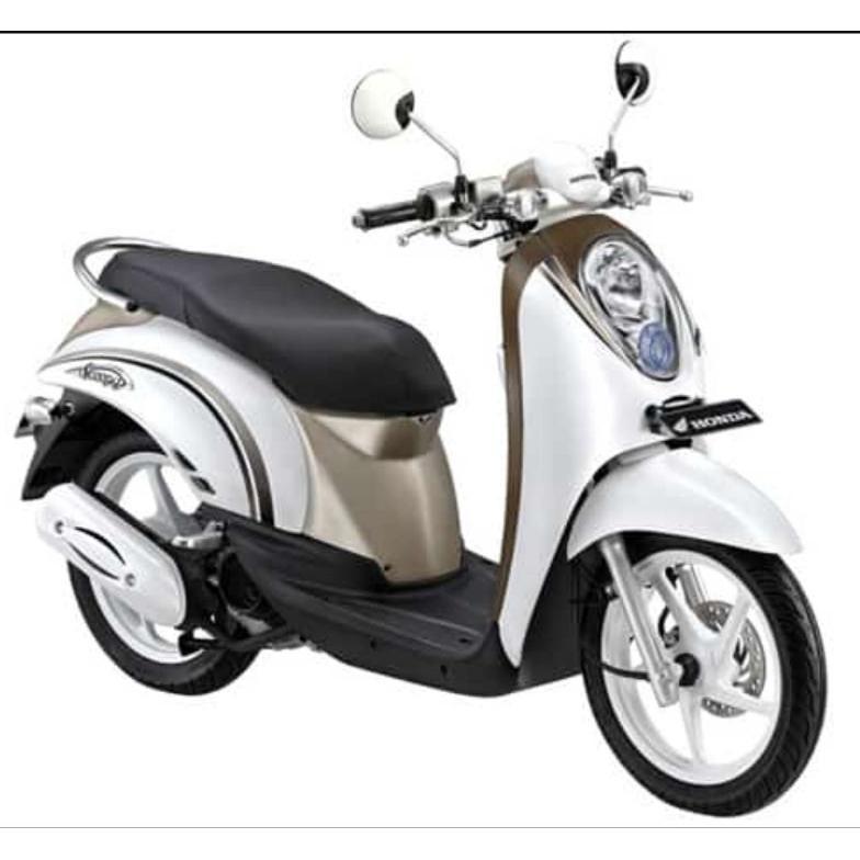 Tahan Lama Merek Win/Vr Cover Body Belakang Scoopy Old Karbu Putih Harga Sepasang