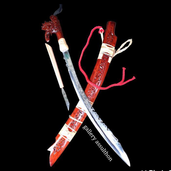 MANDAU KHAS SUKU DAYAK KALIMANTAN MANDAU LAIS JIMPUL UKURAN 85CM-+