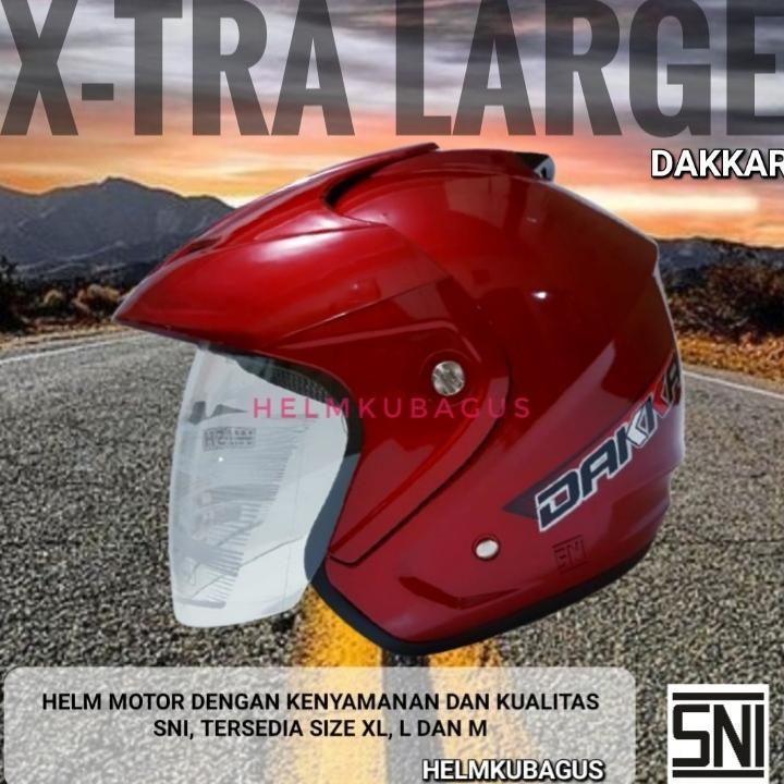 Termurah Helm Motor Helem Half Face Dewasa Sni Tipe Dakkar Helm Cowok Cewek Fashion Dewasa Jumbo Hel