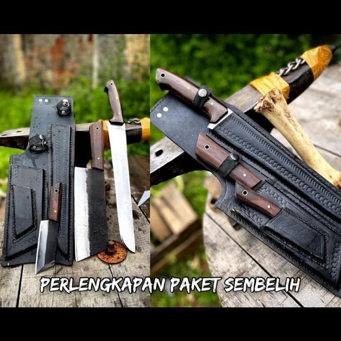 golok pisau sembelih satu paket bonus tas