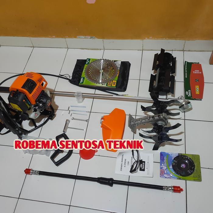 Mesin Potong Rumput Tasco 4 Tak dan Penggembur Tanah