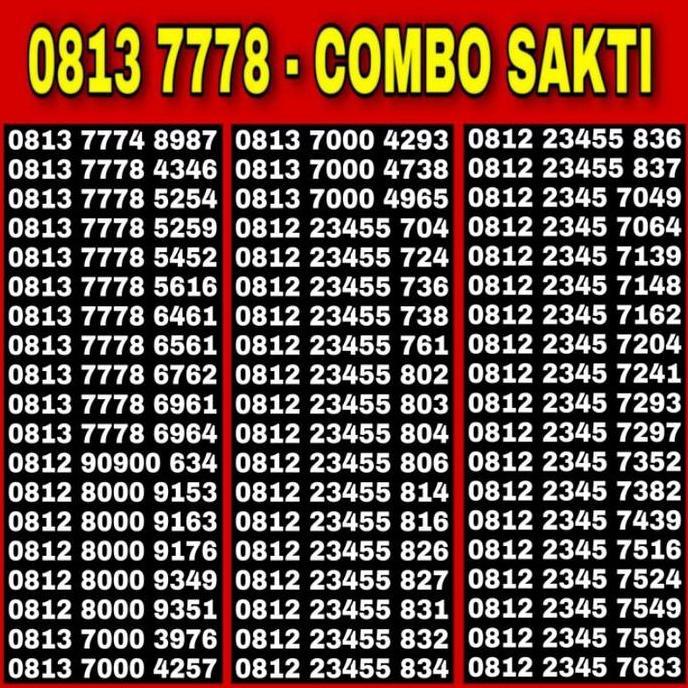 Nomor Cantik simpati Combo Sakti 08122200