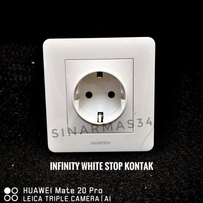 Stop Kontak Architech White Infinity