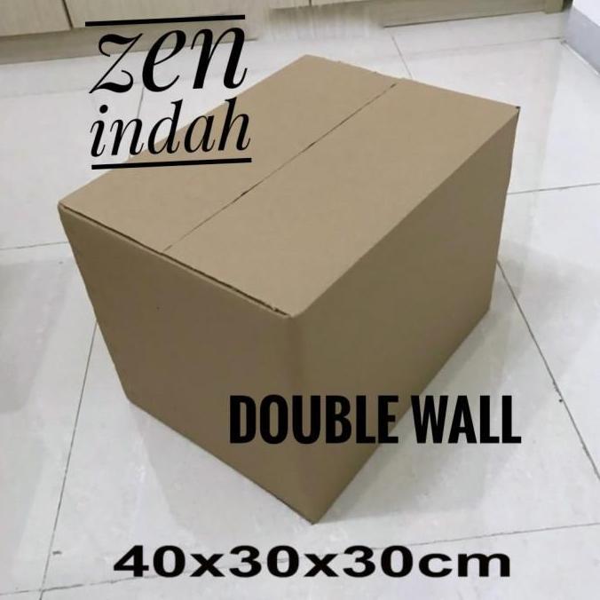 kardus karton box uk. 40x30x30 cm..DOUBLE WALL POLOS