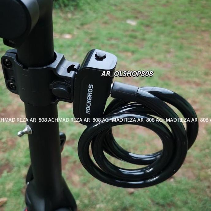 Kunci Gembok Spiral ORIGINAL ROCKBROS Kunci Sepeda Gembok Helm KYT