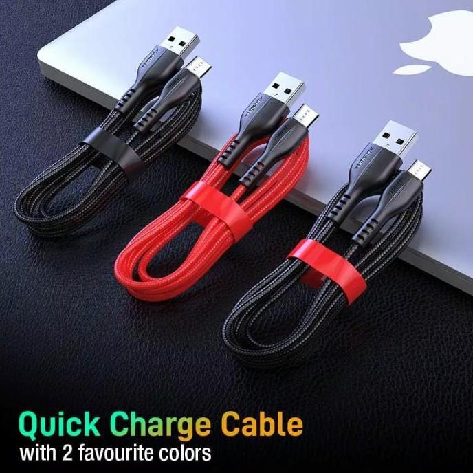 Mofit Kabel Data Fast Charging Micro USB Type C panjang 2 3 Meter