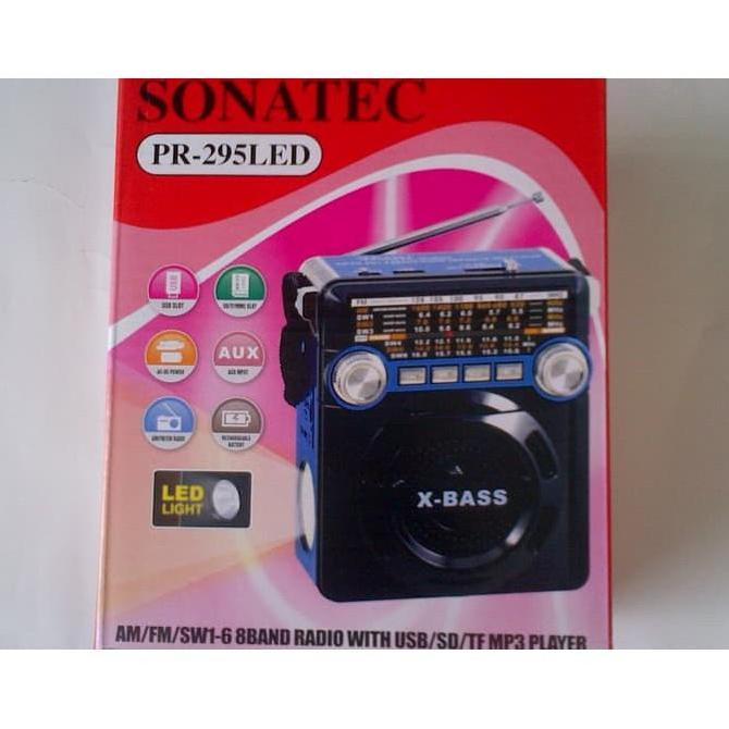 Radio SONATEC PR-295LED / PR295 support USB/SD+Senter