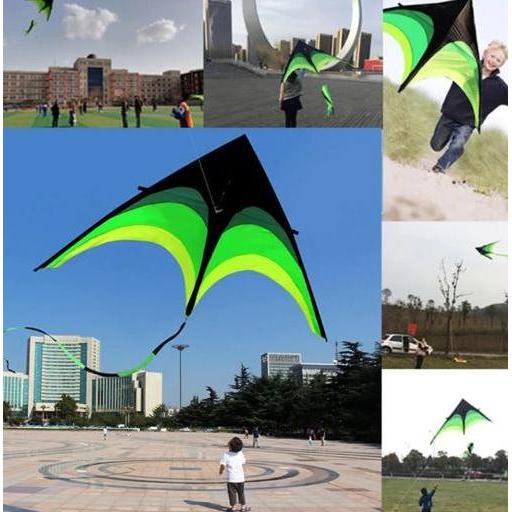 Mainan Layang Layangan Ekor Panjang Besar Jumbo Bonus Tali Benang Mainan Layangan Pantai Besar