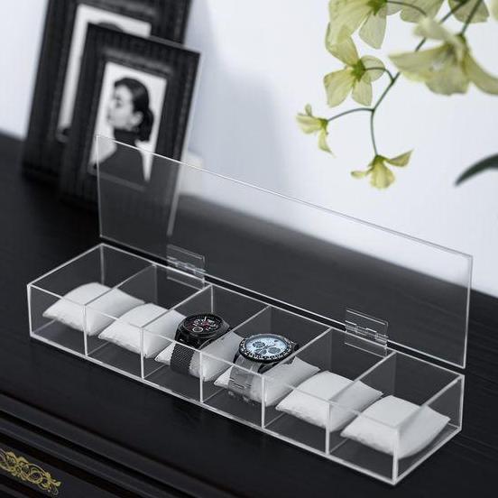 Kotak Jam Tangan Tutup Engsel Akrilik