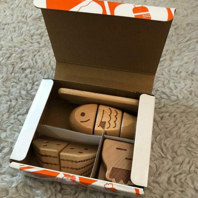 buah potong kayu/mainan edukasi/shimajiro