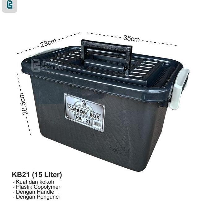 CONTAINER BOX PLASTIK KECIL EZY KAPASITAS 15 LITER