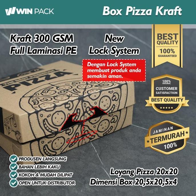 Kardus Pizza | Box Pizza | Dus Pizza | Full Laminasi | 20X20