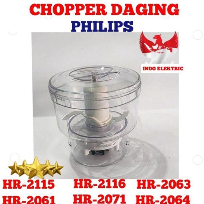 CHOPPER DAGING BLENDER PHILIPS ORIGINAL HR 2115 2116 2061 2071