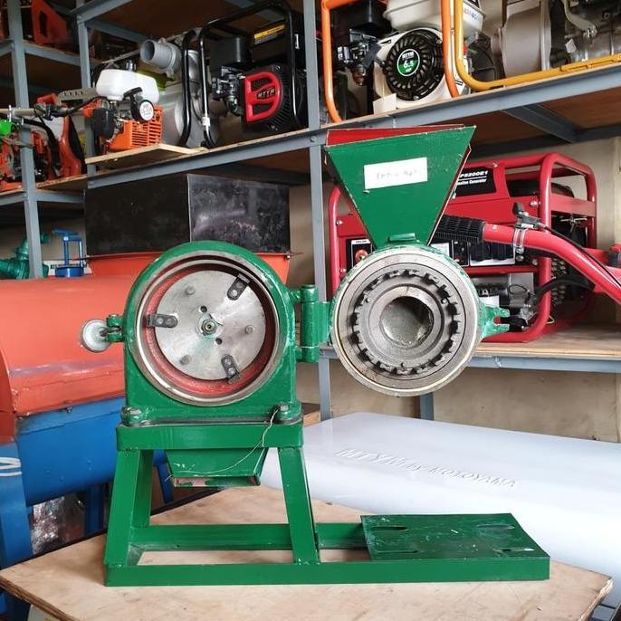 Mesin giling bumbu / tepung disk mill FFC 15 + rangka mini