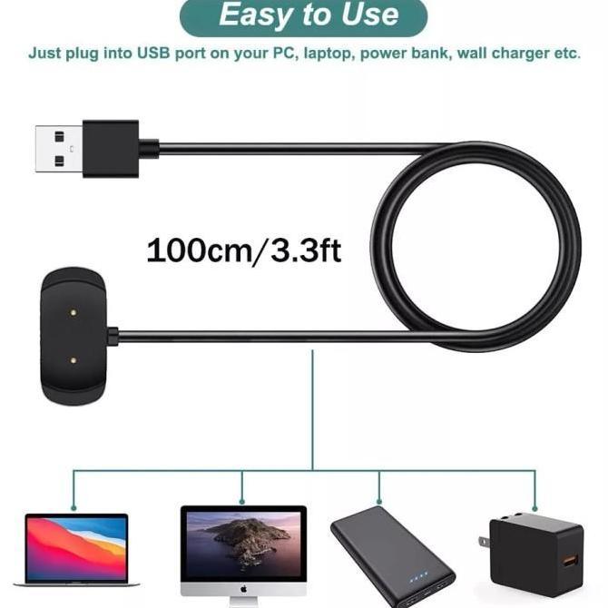 Dock Charger USB Cable Amazfit T-Rex PRO TREX PRO Kabel Cas Magnetic