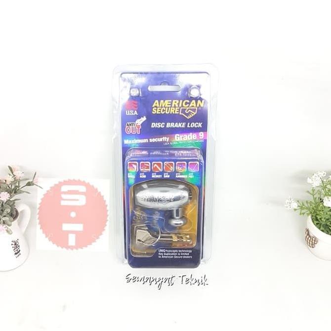 GEMBOK MOTOR CAKRAM DISC BRAKE SEPEDA MOTOR NMAX XMAX AMERICAN SECURE