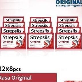 Strepsils Original 12x8 - Strepsils BOX - Permen Pereda Tenggorokan