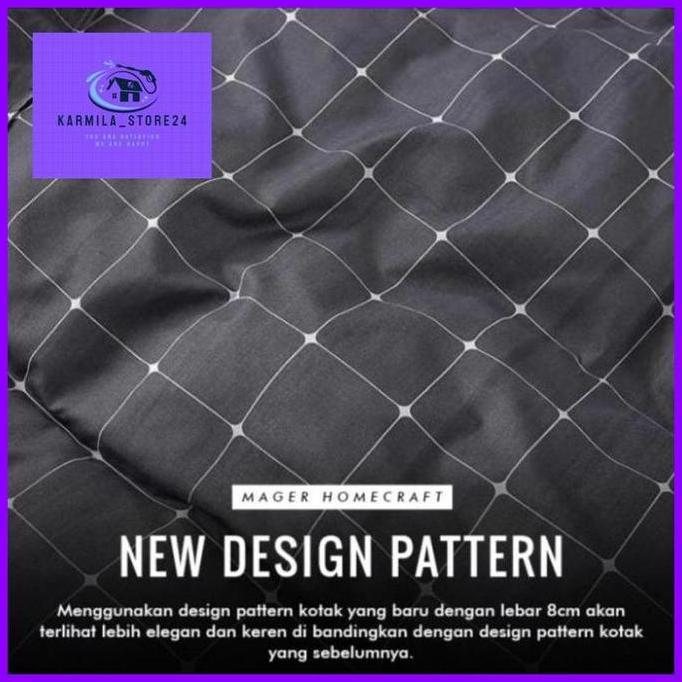 SPREI POLOS /SPREI AESTHETIC MOTIF KOTAK KOTAK 120x200 160X200 180X200