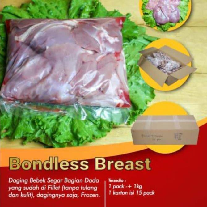 Daging Dada Bebek Fillet Boneless Duck Breast Fillet
