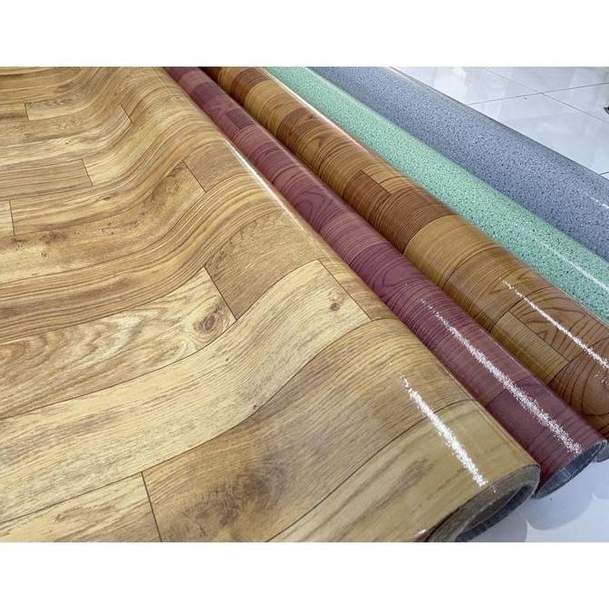 KARPET VINYL LANTAI IMPORT MOTIF KAYU / MARMER PERLAK WALLPAPER KERAMIK LANTAI VINIL UNTUK KAMAR