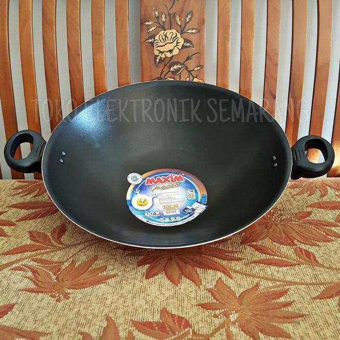 MAXIM 30CM VALENTINO WOK WAJAN PENGGORENGAN TEFLON
